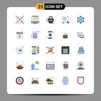 25 Creative Icons Modern Signs and Symbols of web data locked analytics sport Editable Vector Design Elements