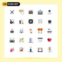 25 Creative Icons Modern Signs and Symbols of motion sent business outline ecommerce Editable Vector Design Elements