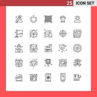 Pictogram Set of 25 Simple Lines of person criticism view choosing nature Editable Vector Design Elements