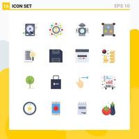 16 Creative Icons Modern Signs and Symbols of server file technology document design Editable Pack of Creative Vector Design Elements