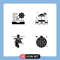 Stock Vector Icon Pack of Line Signs and Symbols for app leak development water factory Editable Vector Design Elements