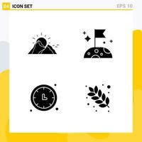 Creative Icons Modern Signs and Symbols of hill time mountain slow timer Editable Vector Design Elements