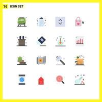 paquete de iconos de vector de stock de 16 signos y símbolos de línea para conejo borrador ampliar truco de magia corazón paquete editable de elementos creativos de diseño de vectores