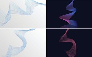 modern wave curve abstract presentation background Pack vector