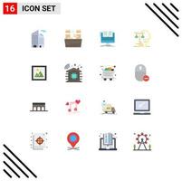 Stock Vector Icon Pack of 16 Line Signs and Symbols for image judgment file human choice Editable Pack of Creative Vector Design Elements