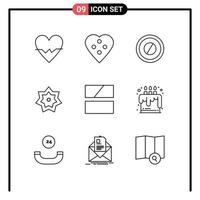 9 Thematic Vector Outlines and Editable Symbols of editing month sewing accessories kareem holy Editable Vector Design Elements