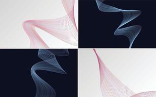 modern wave curve abstract presentation background Pack vector