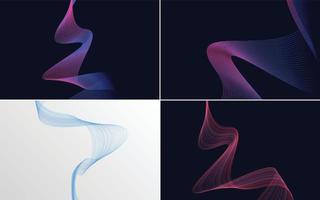 modern wave curve abstract presentation background Pack vector