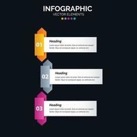 Diagrama de infografía de 5 opciones Informe anual Diseño web Concepto de negocio Pasos o procesos vector