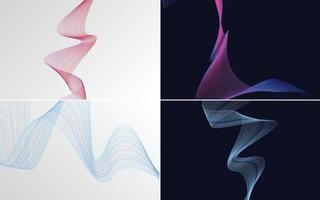 modern wave curve abstract presentation background Pack vector