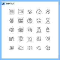 Group of 25 Modern Lines Set for sale discount fly friday snow Editable Vector Design Elements