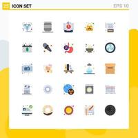 Universal Icon Symbols Group of 25 Modern Flat Colors of account purse communication ladies purse mail Editable Vector Design Elements