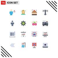 Stock Vector Icon Pack of 16 Line Signs and Symbols for male type web developer process party Editable Pack of Creative Vector Design Elements