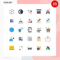 25 Creative Icons Modern Signs and Symbols of confirm website repair web internet Editable Vector Design Elements