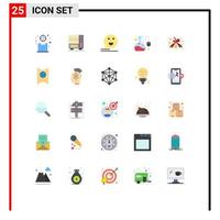 Set of 25 Modern UI Icons Symbols Signs for sale online science education bubble online lab mail Editable Vector Design Elements