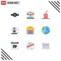 9 Creative Icons Modern Signs and Symbols of iot internet building speaker juice Editable Vector Design Elements