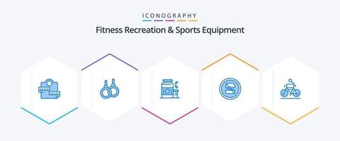 Fitness Recreation And Sports Equipment 25 Blue icon pack including fast. diet. bodybuilding. banned. supplement vector