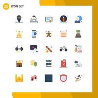Stock Vector Icon Pack of 25 Line Signs and Symbols for user pen speech edit study Editable Vector Design Elements