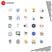 25 Universal Flat Colors Set for Web and Mobile Applications mobile device chinese monitor reward Editable Vector Design Elements
