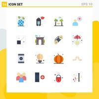 Universal Icon Symbols Group of 16 Modern Flat Colors of creative resize hammock full love Editable Pack of Creative Vector Design Elements