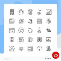 25 Thematic Vector Lines and Editable Symbols of graph lasik dad laser surgery eye surgery Editable Vector Design Elements