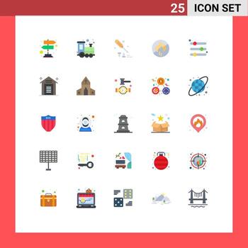 Set of 25 Vector Flat Colors on Grid for options configuration construction construction no Editable Vector Design Elements