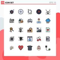 25 Creative Icons Modern Signs and Symbols of halloween cross currency pointer direction Editable Vector Design Elements