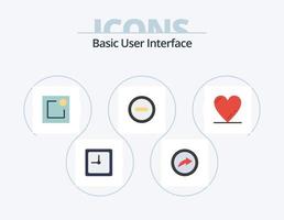 Basic Flat Icon Pack 5 Icon Design. . . notification. love. heart vector