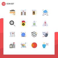 16 Creative Icons Modern Signs and Symbols of reward zoom industry in network Editable Pack of Creative Vector Design Elements