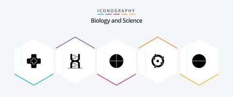 Biology 25 Glyph icon pack including . pill. aspirin. biochemistry. bio vector
