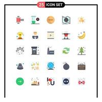 Universal Icon Symbols Group of 25 Modern Flat Colors of award molecular pie chemist navigate Editable Vector Design Elements