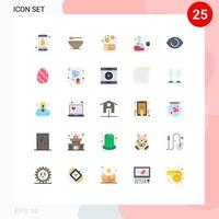 25 Creative Icons Modern Signs and Symbols of eye online lab mardi gras lab test package Editable Vector Design Elements