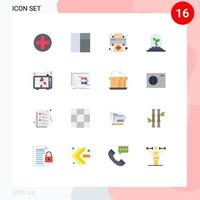 16 Creative Icons Modern Signs and Symbols of game tv printer passion love Editable Pack of Creative Vector Design Elements