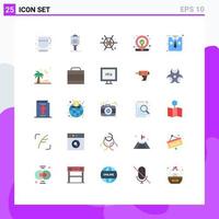 25 Creative Icons Modern Signs and Symbols of fashion map mind location ideas Editable Vector Design Elements