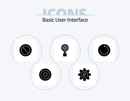 Basic Glyph Icon Pack 5 Icon Design. . restore. basic. backup. internet vector