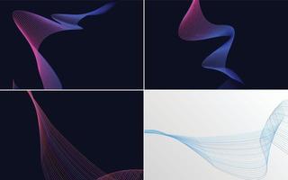 modern wave curve abstract presentation background Pack vector