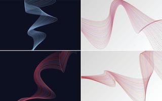 modern wave curve abstract presentation background Pack vector