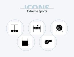 Sport Glyph Icon Pack 5 Icon Design. . target. rings. sport. volleyball vector