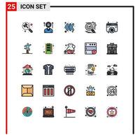 25 Creative Icons Modern Signs and Symbols of security research up search left Editable Vector Design Elements