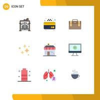 9 Creative Icons Modern Signs and Symbols of dollar business working washing neat Editable Vector Design Elements