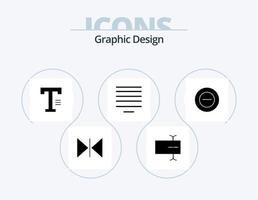 paquete de iconos de glifo de diseño 5 diseño de iconos. . menos. escribe. agregar. texto vector