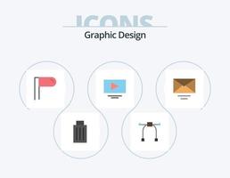 Design Flat Icon Pack 5 Icon Design. . text. paragraph. email. youtube vector