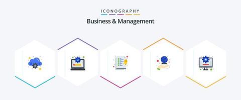 Business And Management 25 Flat icon pack including . management. clipboard. business. international vector