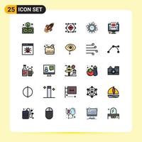 25 Creative Icons Modern Signs and Symbols of management wifi launch smart camera iot Editable Vector Design Elements