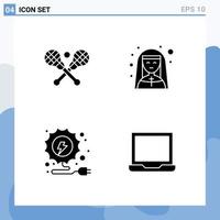 Set of Modern UI Icons Symbols Signs for crosse electricity sticks mother superior power Editable Vector Design Elements