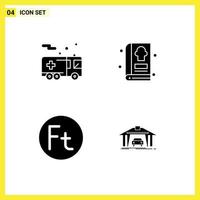 Pack of Modern Solid Glyphs Signs and Symbols for Web Print Media such as emergency forint transportation food hungary Editable Vector Design Elements