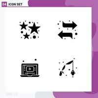 Creative Icons Modern Signs and Symbols of celebration laptop fireworks switch player Editable Vector Design Elements