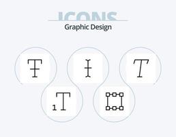 paquete de iconos de línea de diseño 5 diseño de iconos. . . rectángulo. vertical. fuente vector