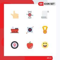 9 iconos creativos signos y símbolos modernos de educación socket script vehículos eléctricos elementos de diseño vectorial editables vector