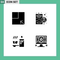 Creative Icons Modern Signs and Symbols of layout relaxation cigarette smoking application Editable Vector Design Elements
